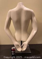 MaxSold Auction: Female Torso with Arms Mannequin & Stand - 30 inches tall - Toronto (Ontario, Canada) SELLER MANAGED Downsizing Online Auction - Logan Avenue