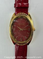 MaxSold Auction: Joan Rivers Classics Watch (working - new battery) - Red - Toronto (Ontario, Canada) SELLER MANAGED Downsizing Online Auction - Logan Avenue