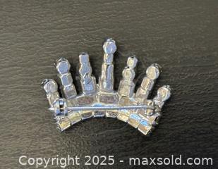 MaxSold Auction: Rhinestone Crown Brooch - Toronto (Ontario, Canada) SELLER MANAGED Downsizing Online Auction - Logan Avenue