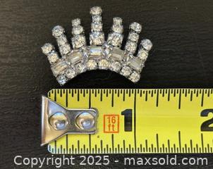 MaxSold Auction: Rhinestone Crown Brooch - Toronto (Ontario, Canada) SELLER MANAGED Downsizing Online Auction - Logan Avenue