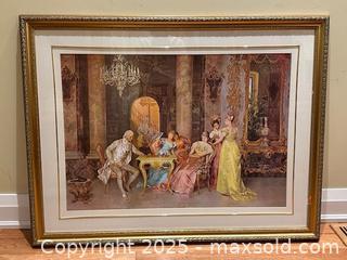 MaxSold Auction: The Game of Chess by Francesco Beda - Framed Print - 43 x 33 inches - Toronto (Ontario, Canada) SELLER MANAGED Downsizing Online Auction - Logan Avenue