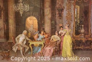 MaxSold Auction: The Game of Chess by Francesco Beda - Framed Print - 43 x 33 inches - Toronto (Ontario, Canada) SELLER MANAGED Downsizing Online Auction - Logan Avenue