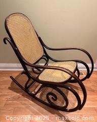 MaxSold Auction: Thonet-Style Bentwood Rocking Chair - 40 inches tall - Toronto (Ontario, Canada) SELLER MANAGED Downsizing Online Auction - Logan Avenue