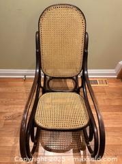 MaxSold Auction: Thonet-Style Bentwood Rocking Chair - 40 inches tall - Toronto (Ontario, Canada) SELLER MANAGED Downsizing Online Auction - Logan Avenue