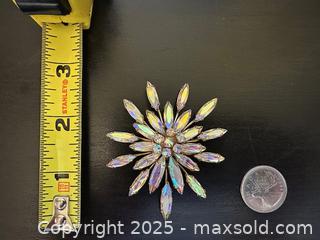 MaxSold Auction: Vintage Aurora Borealis Brooch  - Toronto (Ontario, Canada) SELLER MANAGED Downsizing Online Auction - Logan Avenue