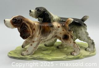 MaxSold Auction: Vintage Spaniel Dogs Ceramic Figurine - Made in Japan - 10 inches - Toronto (Ontario, Canada) SELLER MANAGED Downsizing Online Auction - Logan Avenue
