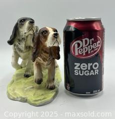 MaxSold Auction: Vintage Spaniel Dogs Ceramic Figurine - Made in Japan - 10 inches - Toronto (Ontario, Canada) SELLER MANAGED Downsizing Online Auction - Logan Avenue