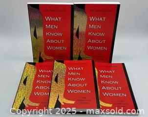 MaxSold Auction: What Men Know About Women by Dr Nada Zilch - Softcover Notebook - 5 copies - Toronto (Ontario, Canada) SELLER MANAGED Downsizing Online Auction - Logan Avenue