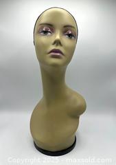 MaxSold Auction: Wig Mannequin with Swivel Base - 18 inches tall - Toronto (Ontario, Canada) SELLER MANAGED Downsizing Online Auction - Logan Avenue