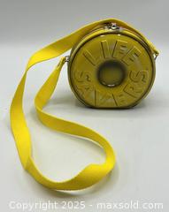 MaxSold Auction: Yellow Metal Life Saver Purse with Strap - Toronto (Ontario, Canada) SELLER MANAGED Downsizing Online Auction - Logan Avenue