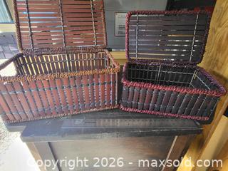 MaxSold Auction: Assorted wicker baskets - Orillia (Ontario, Canada) SELLER MANAGED Downsizing Online Auction - Harvie Settlement Road (STORAGE)