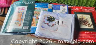 MaxSold Auction: Counted Cross Stitch Kits & Pre-Cut Aida Tablecloth, Lot of  9 - Orillia (Ontario, Canada) SELLER MANAGED Downsizing Online Auction - Harvie Settlement Road (STORAGE)