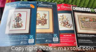 MaxSold Auction: Counted Cross Stitch Kits & Pre-Cut Aida Tablecloth, Lot of  9 - Orillia (Ontario, Canada) SELLER MANAGED Downsizing Online Auction - Harvie Settlement Road (STORAGE)