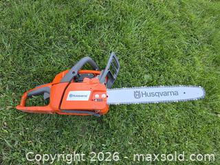 MaxSold Auction: Husqvarna Chainsaw, carrying case, oil, accessories - Brand New - Orillia (Ontario, Canada) SELLER MANAGED Downsizing Online Auction - Harvie Settlement Road (STORAGE)