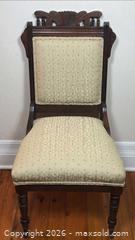 MaxSold Auction: Antique Eastlake Victorian Upholstered Parlor Side Chair - Ottawa (Ontario, Canada) PARTNER MANAGED Estate Sale Online Auction - Scrivens Drive