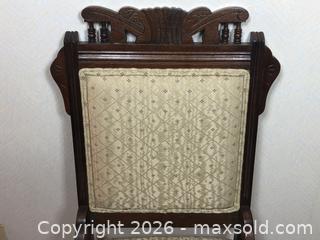 MaxSold Auction: Antique Eastlake Victorian Upholstered Parlor Side Chair - Ottawa (Ontario, Canada) PARTNER MANAGED Estate Sale Online Auction - Scrivens Drive