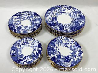 MaxSold Auction: Blue Mikado Royal Crown Derby Plate Lot - Ottawa (Ontario, Canada) PARTNER MANAGED Estate Sale Online Auction - Scrivens Drive
