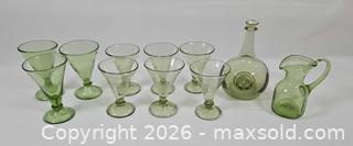 MaxSold Auction: Hand-Blown Green Bubble Glass  - Ottawa (Ontario, Canada) PARTNER MANAGED Estate Sale Online Auction - Scrivens Drive