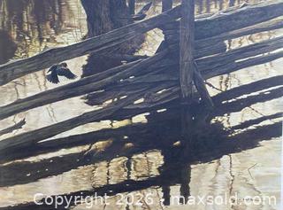 MaxSold Auction: Robert Bateman "Red-Winged Blackbird and Rail Fence" Signed Limited Print - Ottawa (Ontario, Canada) PARTNER MANAGED Estate Sale Online Auction - Scrivens Drive