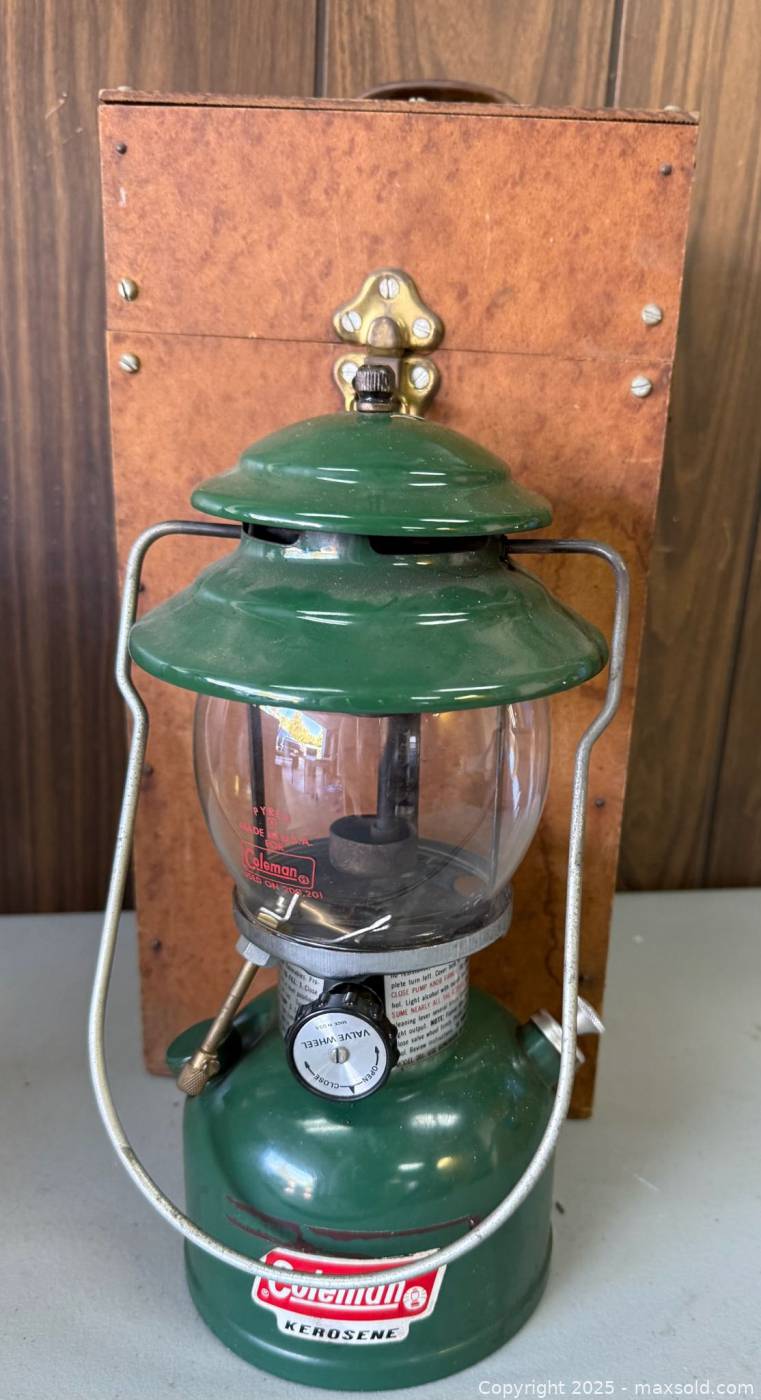 Vintage Coleman Lantern With Wooden Box | San Jose