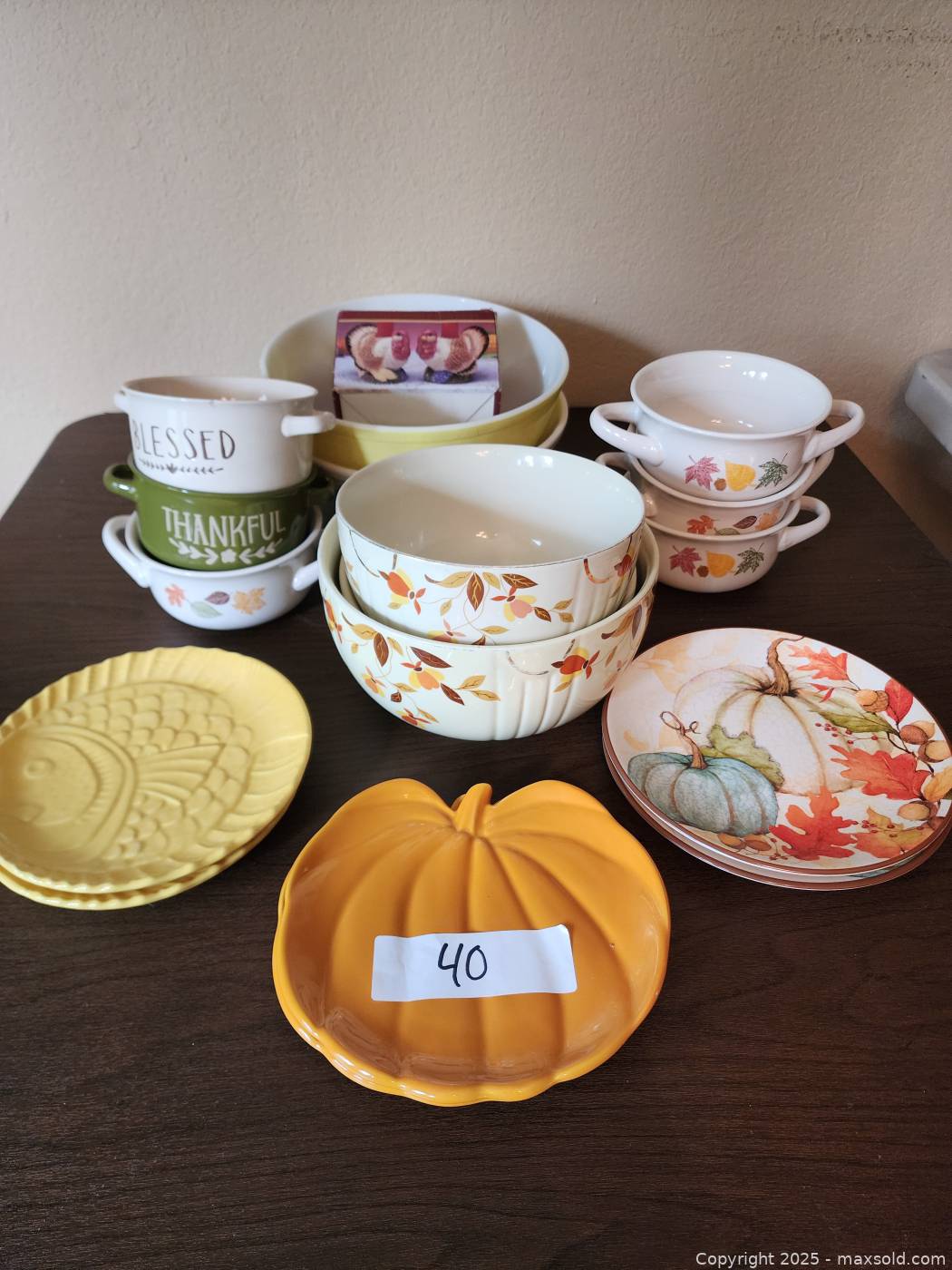 Fall, Autumn Themed Ceramic Bowls, Soup Bowls, Plates and Trays | Pine ...
