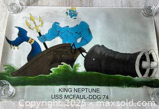 MaxSold Auction: Anchors Aweigh_USS McFaul DDG-74 Poster - US Navy - Maple Glen (Pennsylvania, USA) SELLER MANAGED Reseller Online Auction - Salaway Court