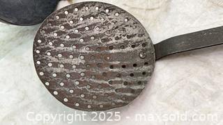 MaxSold Auction: Big Dippers_Large Vintage Ladle/Skimmers - Metalware - Rustic Farmhouse - Maple Glen (Pennsylvania, USA) SELLER MANAGED Reseller Online Auction - Salaway Court