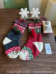 MaxSold Auction: Christmas Holiday Stocking Set - Maple Glen (Pennsylvania, USA) SELLER MANAGED Reseller Online Auction - Salaway Court