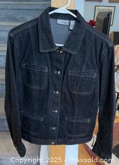 MaxSold Auction: Good Jeans_Chico's Size 1 Jean Jacket - Bling Buttons - Maple Glen (Pennsylvania, USA) SELLER MANAGED Reseller Online Auction - Salaway Court