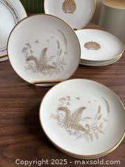 MaxSold Auction: Vintage Gold Trim Plate Set  - Maple Glen (Pennsylvania, USA) SELLER MANAGED Reseller Online Auction - Salaway Court