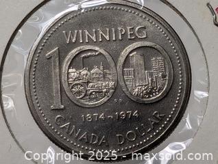 MaxSold Auction: 100 years Manitoba dollar Nickel coin - South Frontenac (Ontario, Canada) SELLER MANAGED Downsizing Online Auction - Battersea Road