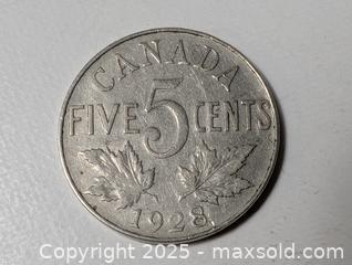 MaxSold Auction: 1920s 5 cent coin canada - South Frontenac (Ontario, Canada) SELLER MANAGED Downsizing Online Auction - Battersea Road