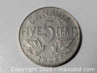MaxSold Auction: 1920s 5 cent coin canada - South Frontenac (Ontario, Canada) SELLER MANAGED Downsizing Online Auction - Battersea Road