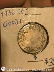 MaxSold Auction: 1936. Dot Key Date 25 Cent coin of canada  - South Frontenac (Ontario, Canada) SELLER MANAGED Downsizing Online Auction - Battersea Road