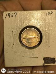 MaxSold Auction: 1967 Makeral Fish Dime Silver 10 cent - South Frontenac (Ontario, Canada) SELLER MANAGED Downsizing Online Auction - Battersea Road