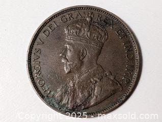MaxSold Auction: Newfoundland Large Cent Coin high grade - South Frontenac (Ontario, Canada) SELLER MANAGED Downsizing Online Auction - Battersea Road