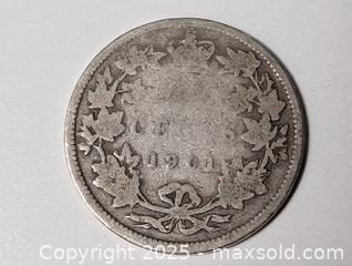 MaxSold Auction: Toned .925 Sterling silver 25 cent - South Frontenac (Ontario, Canada) SELLER MANAGED Downsizing Online Auction - Battersea Road