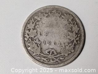 MaxSold Auction: Toned .925 Sterling silver 25 cent - South Frontenac (Ontario, Canada) SELLER MANAGED Downsizing Online Auction - Battersea Road