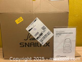 MaxSold Auction: Snailax SL-126 Massage Cushion with Heat Massager - Denver (Colorado, USA) SELLER MANAGED Moving Online Auction -  N. Downing
