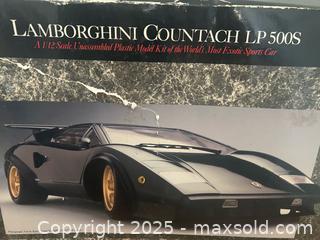 MaxSold Auction: Vintage Lamborghini Countach LP 500S Scale Model – Testors Limited Edition - Denver (Colorado, USA) SELLER MANAGED Moving Online Auction -  N. Downing