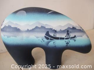 MaxSold Auction: NAVAJO Hand Painted Ceramic Bear. Signed On Bottom Illegibly. - Toronto (Ontario, Canada) SELLER MANAGED Reseller Online Auction - Annette Street