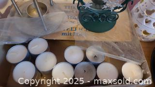 MaxSold Auction: Tealight Candle Holders and Tealights Lot, Mixed Materials - Loyalist (Ontario, Canada) SELLER MANAGED Downsizing Online Auction - Main Street
