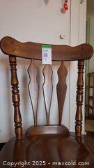 MaxSold Auction: Wooden Farmhouse/Colonial Splat-Back Side Chair, Solid Wood - Loyalist (Ontario, Canada) SELLER MANAGED Downsizing Online Auction - Main Street