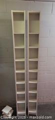 MaxSold Auction: 2 shelving units for dvds,cd, books etc. 79.5h x 7w x 6d inches - Toronto (Ontario, Canada) SELLER MANAGED Estate Online Auction - Suntract Road 