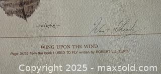 MaxSold Auction: Wing Upon the Wind” Limited Edition Print – Robert L.J. Zunik &#38; Ivan T. Wheale (Signed, 27/7000) - Beckwith (Ontario, Canada) SELLER MANAGED Downsizing Online Auction - Ridgemont Drive