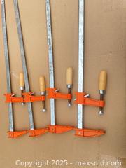 MaxSold Auction: Set of 4 F-Style Bar/Parallel Woodworking Clamps - Ottawa (Ontario, Canada) SELLER MANAGED Moving Online Auction - Hawthorne Road