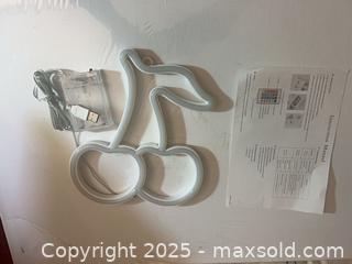 MaxSold Auction: LED Neon Wall Light - Cherry Shape, USB or Battery Box - Toronto (Ontario, Canada) SELLER MANAGED Reseller Online Auction -  York Mills Road
