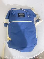 MaxSold Auction: Traveling Share Royal Blue Canvas/Polyester Backpack - Toronto (Ontario, Canada) SELLER MANAGED Reseller Online Auction -  York Mills Road