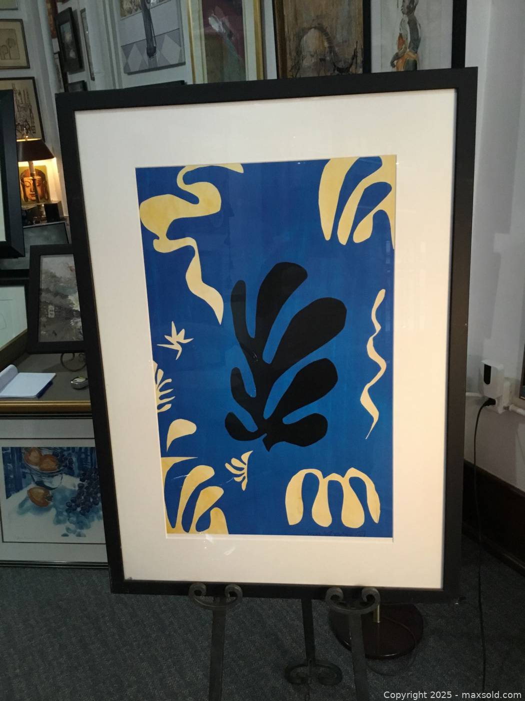 Framed Henri Matisse print 26x36 in | Maxsold