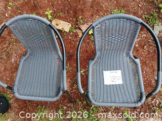 MaxSold Auction: 2 Grey Wicker Patio Chairs  - Capitol Heights (Maryland, USA) SELLER MANAGED Downsizing Online Auction - Quo Avenue